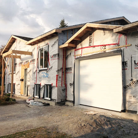 Maison neuve fondations