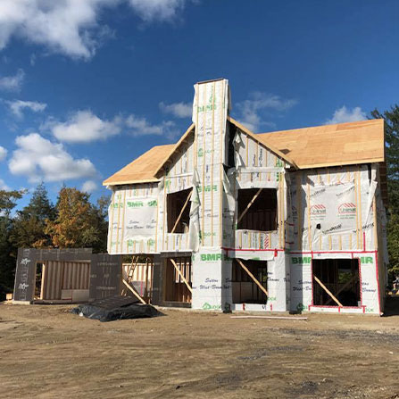 Maison neuve en chantier