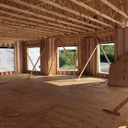 Maison neuve en chantier